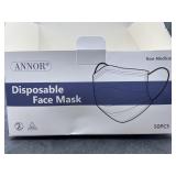 59 disposable face masks - black