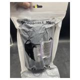 50 disposable face masks - black