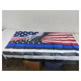 3x5 American Flag (Blue Stripe. Police). New