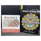 2 adult coloring books