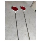 2 New Blazer 36" Red Reflective Driveway Markers
