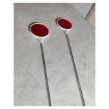 2 New Blazer 36" Red Reflective Driveway Markers