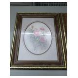 Nice pair of pink floral pictures