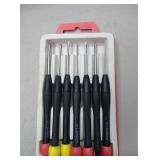Small screwdriver set in carrying box