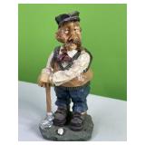 Grandpa golfer figurine