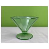 Green depression glassware - has chips on rim