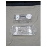 Crystal butter dish