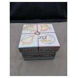 Seashell decorative plates in decorative box