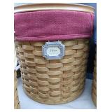 Longaberger basket canister set of 4. All signed