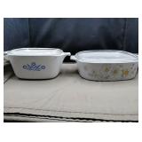 2 pc corning ware with lids