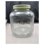 Glass jar with lid