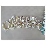 Lighted window Christmas  decor- two trees,two