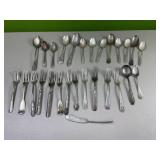 Silverplate spoons and forks