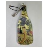 Tempered glass cutting board & cheese knife