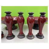 7 party lite pieces - 2 fuit bowls, 4 candle