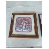 One floral picture 18.5×18.5 and one wedding