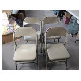 4-metal folding chairs