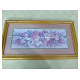 2-pink floral pictures-1st 15×27, 2nd-14×15.5