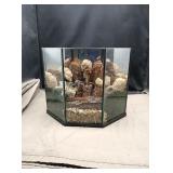 8"×10.5" rock,wood and moss decorative piece