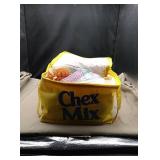 Chex mix 6 pack cooler with hair rollers and pins