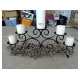 Black Partylite candelabra approx 25"