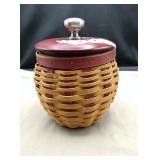 5.5"×5" Longaberger basket with lid