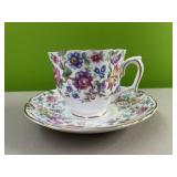 Staffordshire teacup and saucer