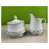 Mikasa creamer and sugar