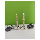 Pair of candle stick nightlights