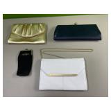 3 ladies handbags and case