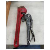 14" Pipe Wrench & Vice Gips