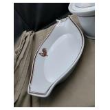 2 Rooster Decor Rauschenberg Porcelain Oven P