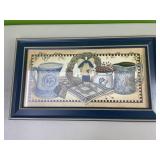 Crock framed photo - approx 24x14in