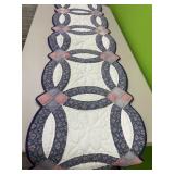 Quilted table runner 5ft x 16in