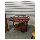 Mahogany Wine Cart. Very Nice Condition
