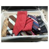 Lot of ties. All different colors and designs