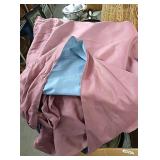 Very large curtain drape and sheer drape