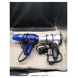 2 hair dryers both work