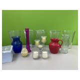 Vases and candle holders