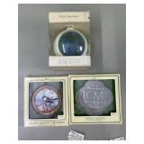 3 hallmark ornaments - peek they ball, holiday