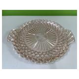 Pink depression platter