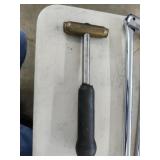 Brass Head Hammer. Weighted Handle