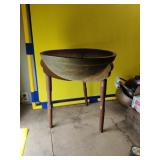 Antique Wood Dough Bowl onLegs  20" Round, 6"