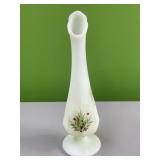 Fenton frosted glass vase