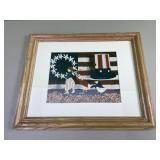 17x14in Americana framed photo