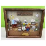 Seegers country store shadow box photo - 15x12in