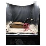 Wooden duck approx 22" from beak to end of tail