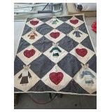 Box of misc linen, alot are quilted, nice, plus