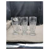 Set of 6 Michelob ales and lagers glasses