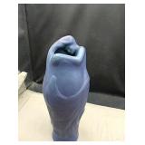 Blue/purple vase of a girl by VanBriggle approx